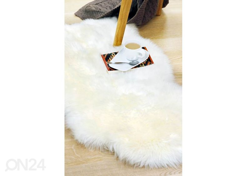 Naturaalne lambanahk Merino natural white XL ±70x110 cm, suurendatud