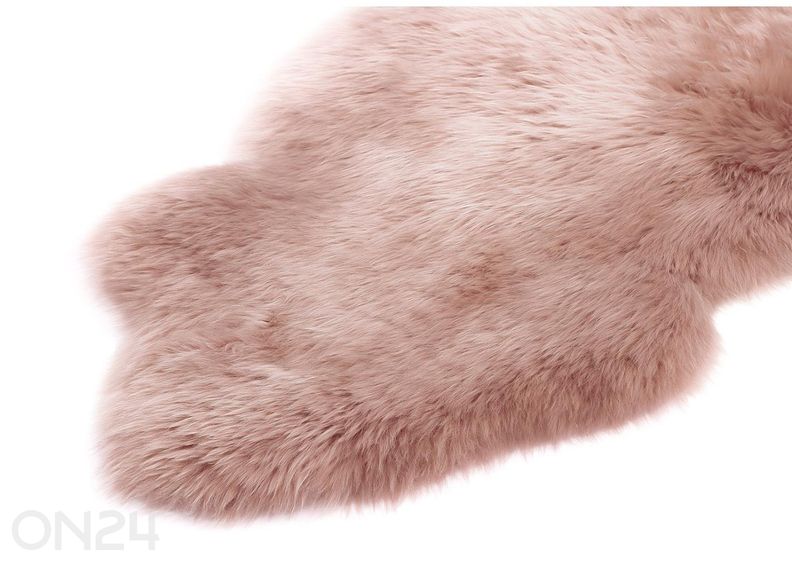 Naturaalne lambanahk Merino rosa Quatro ±90x180 cm suurendatud