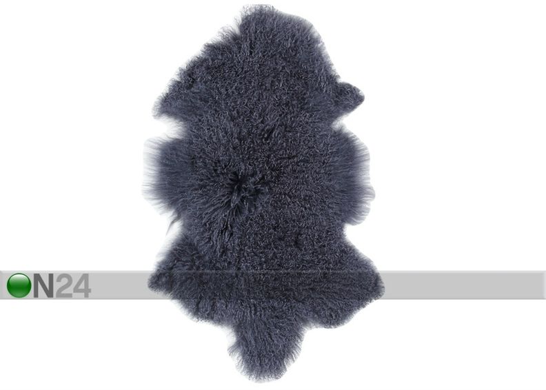 Naturaalne lambanahk Mongolian dark grey 60x90 cm suurendatud