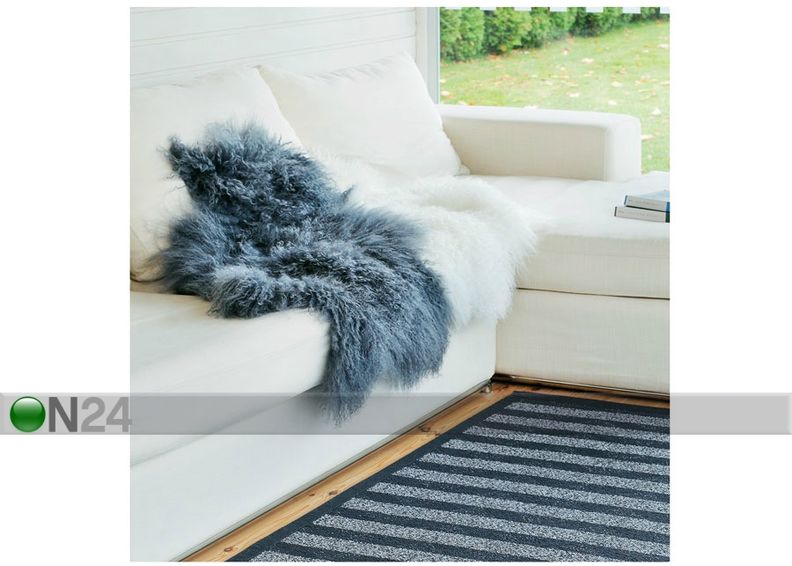 Naturaalne lambanahk Mongolian dark grey 60x90 cm suurendatud