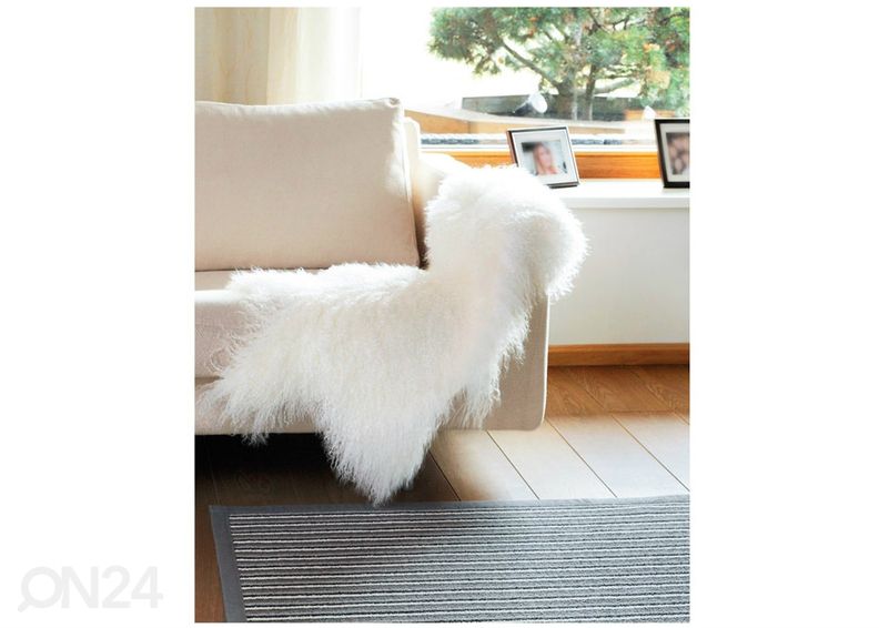 Naturaalne lambanahk Mongolian white 60x90 cm suurendatud