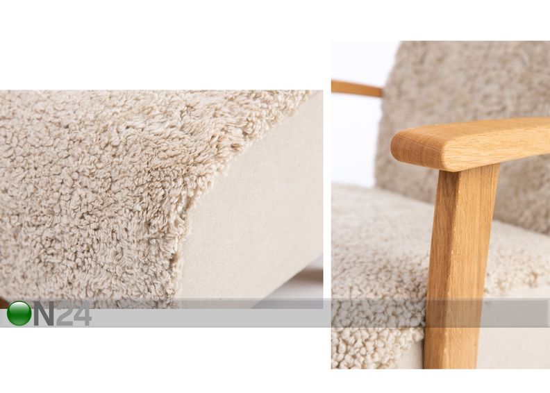 Naturaalsest lambanahast tugitool Wiivi + järi suurendatud