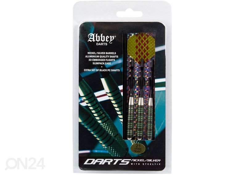 Noolte komplekt Nickel/silver Abbey suurendatud