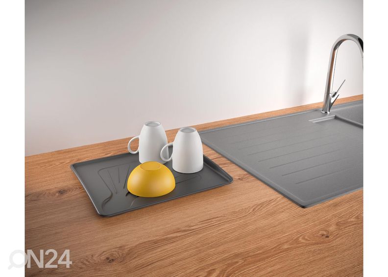 Nõudekuivatusrest Aquatex Plus, 35x30x12 cm, must suurendatud