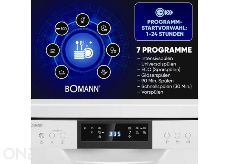 Nõudepesumasin Bomann GSP7418W suurendatud