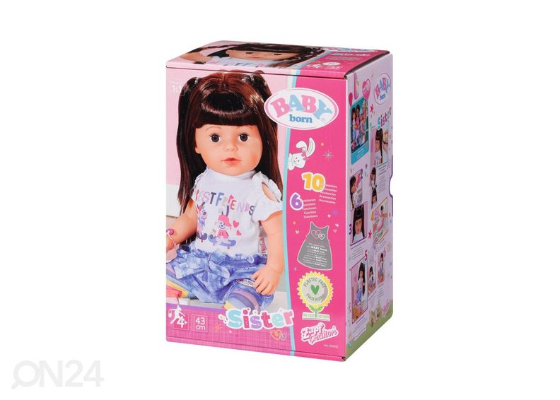 Nukk BABY BORN õde 43 cm suurendatud