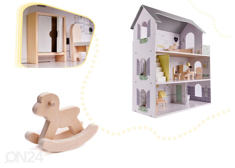 Nukumaja + mööbel 70 cm suurendatud