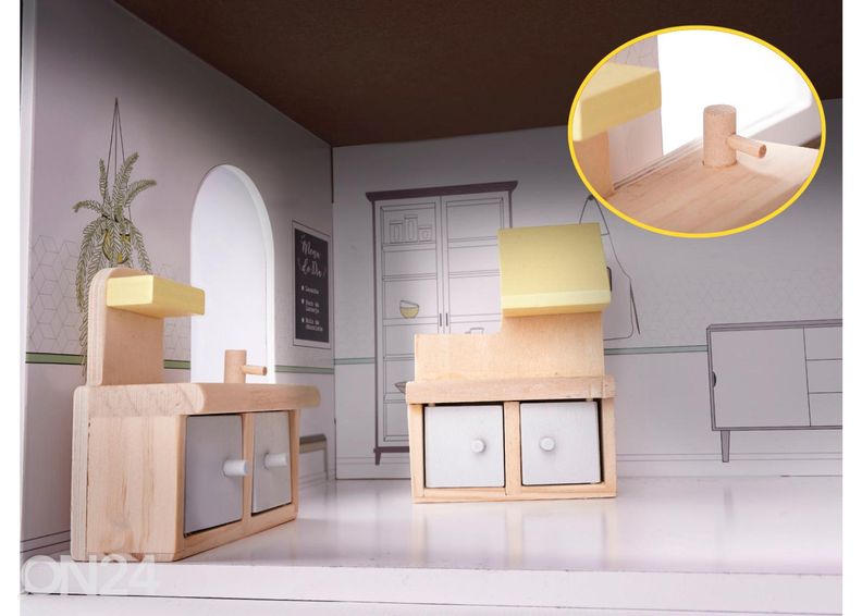 Nukumaja + mööbel 70 cm suurendatud