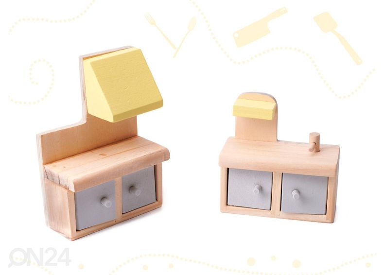 Nukumaja + mööbel 70 cm suurendatud