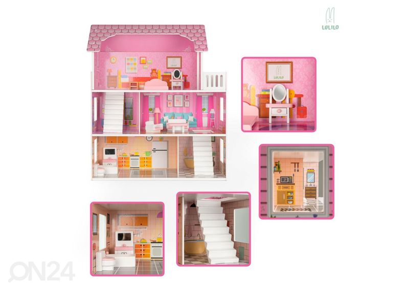 Nukumaja + mööbel 70 cm suurendatud