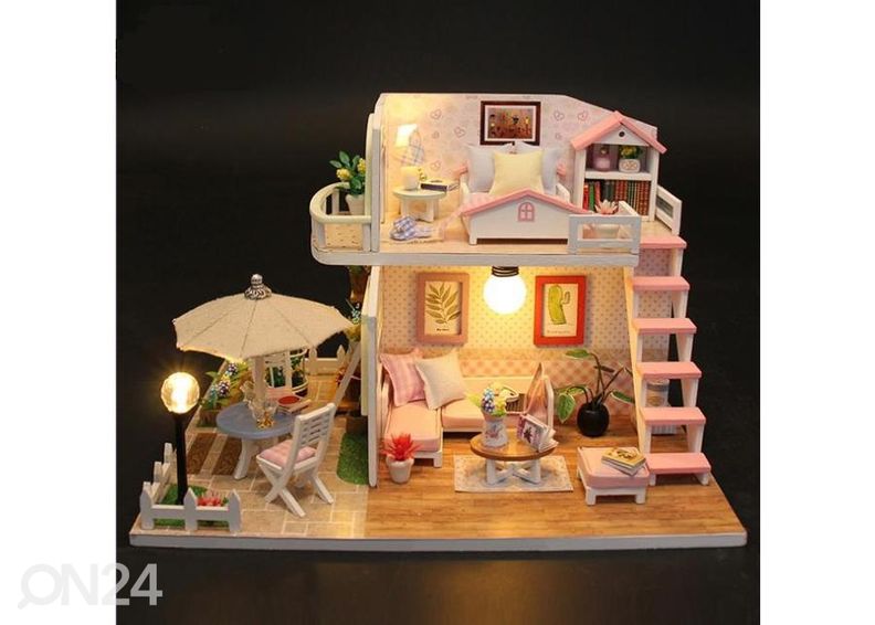 Nukumaja + mööbel LED tuledega suurendatud