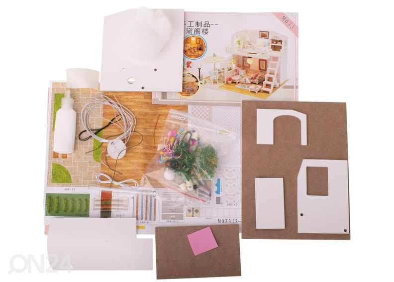 Nukumaja + mööbel LED tuledega suurendatud