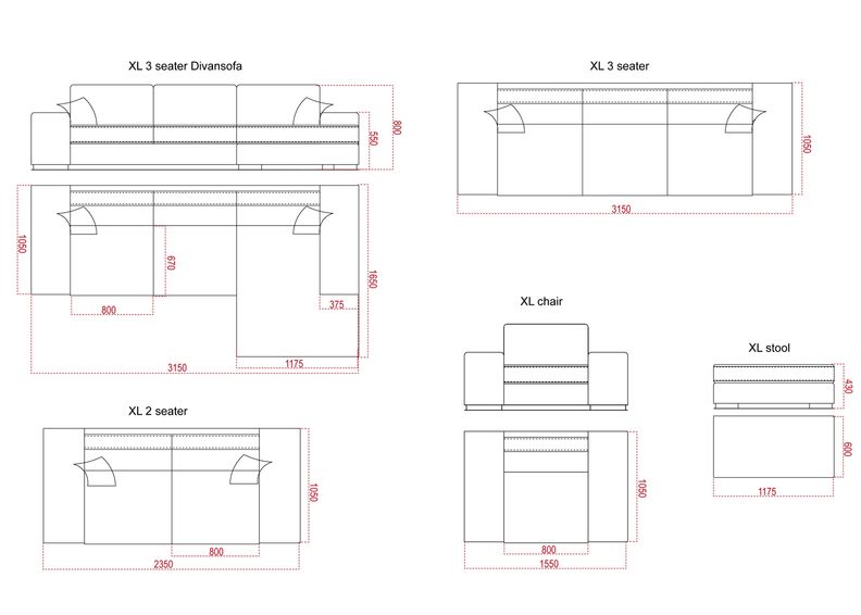 Nurgadiivan XL suurendatud