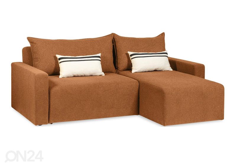 Nurgadiivanvoodi pesukastidega Palermo suurendatud