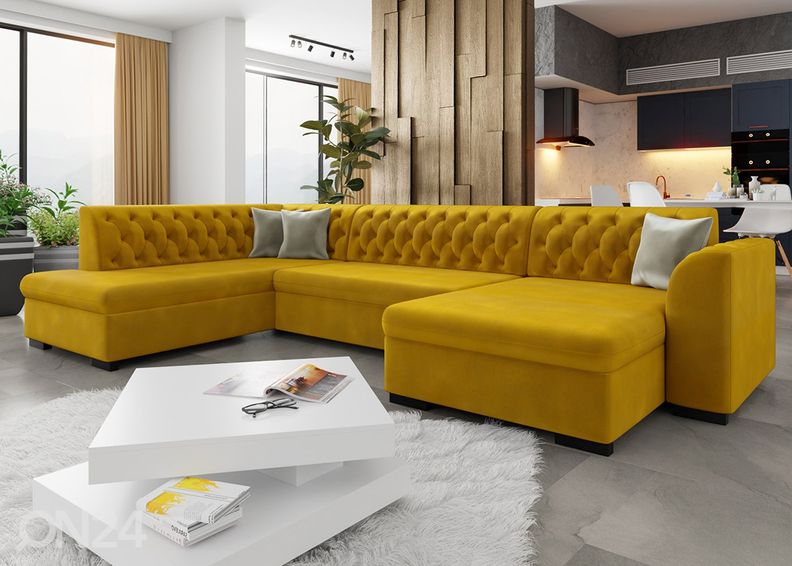 Nurgadiivanvoodi pesukastiga suurendatud