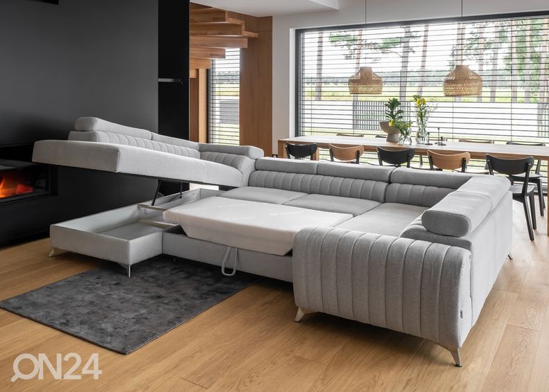 Nurgadiivanvoodi pesukastiga suurendatud