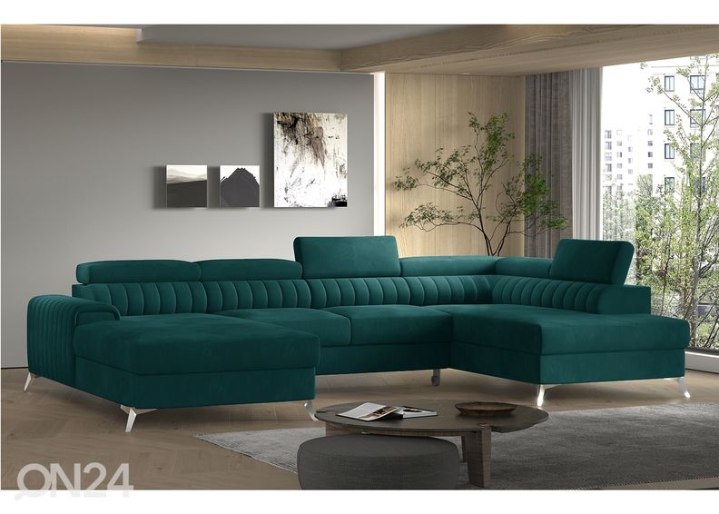 Nurgadiivanvoodi pesukastiga suurendatud