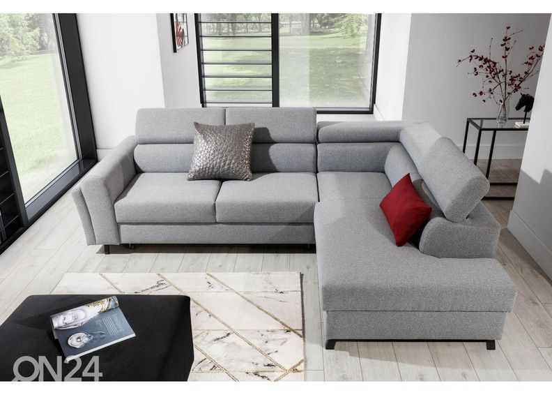 Nurgadiivanvoodi pesukastiga suurendatud