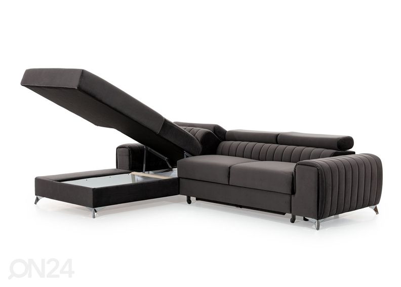 Nurgadiivanvoodi pesukastiga suurendatud