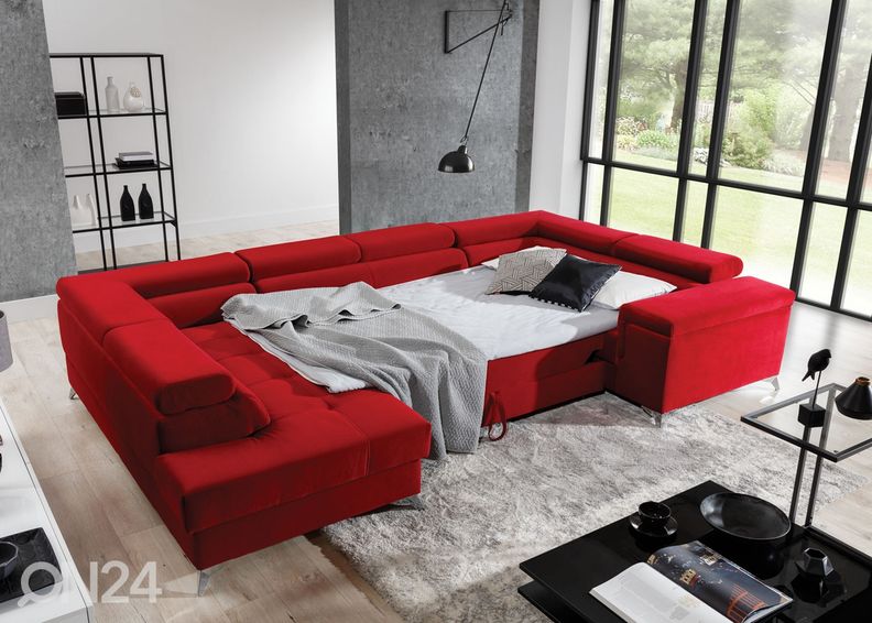 Nurgadiivanvoodi pesukastiga suurendatud