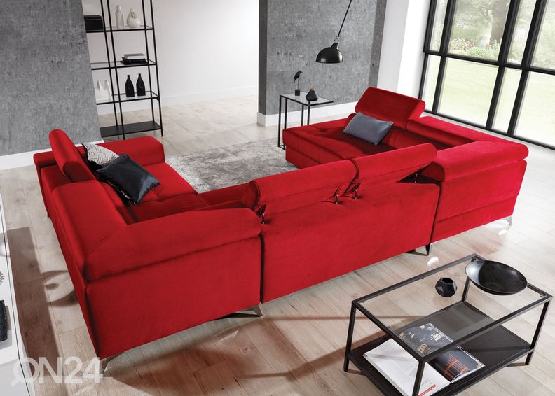 Nurgadiivanvoodi pesukastiga suurendatud