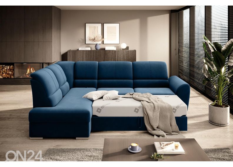 Nurgadiivanvoodi pesukastiga suurendatud