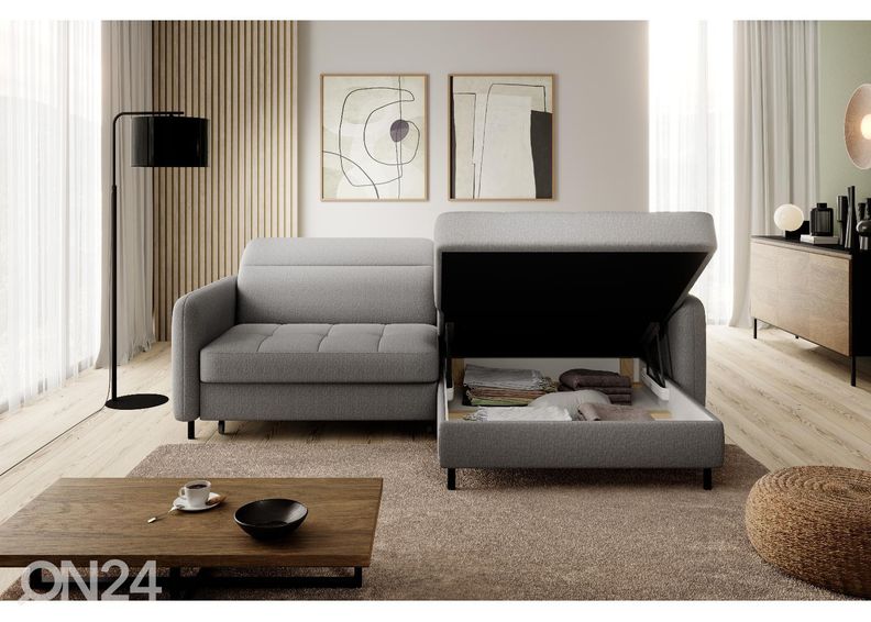 Nurgadiivanvoodi pesukastiga Gomsi suurendatud