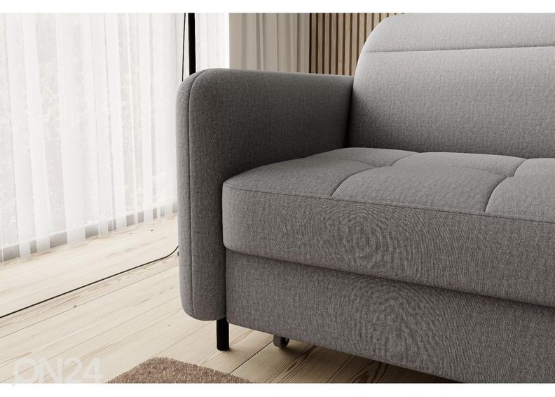 Nurgadiivanvoodi pesukastiga Gomsi suurendatud