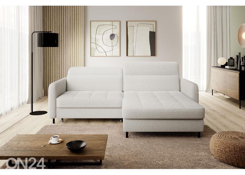 Nurgadiivanvoodi pesukastiga Gomsi suurendatud