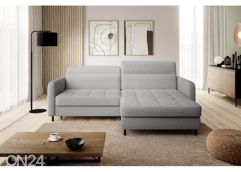 Nurgadiivanvoodi pesukastiga Gomsi suurendatud