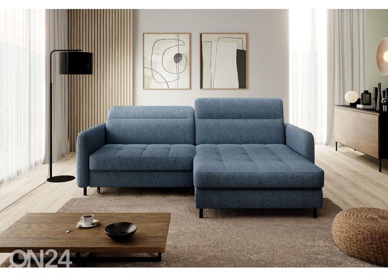 Nurgadiivanvoodi pesukastiga Gomsi suurendatud