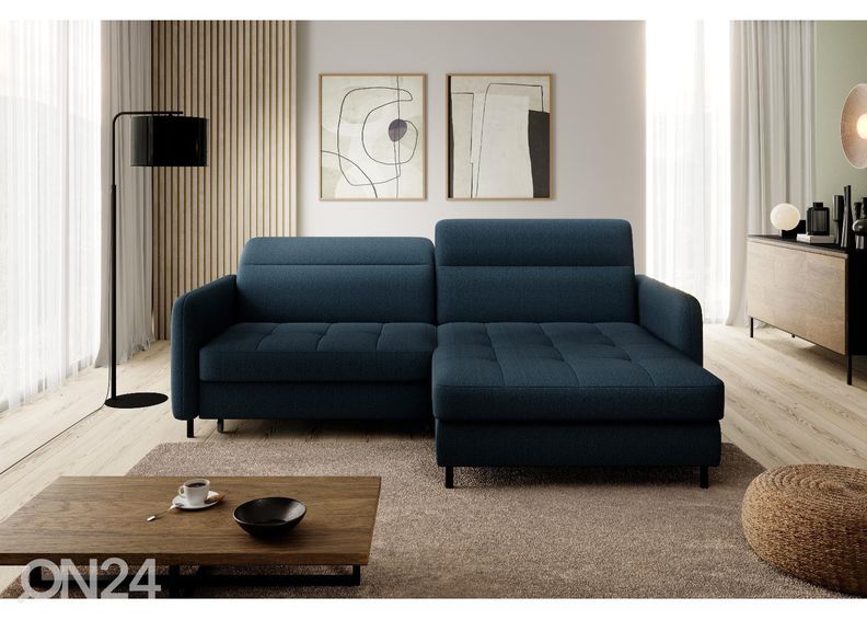 Nurgadiivanvoodi pesukastiga Gomsi suurendatud