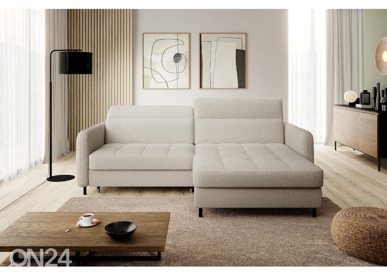 Nurgadiivanvoodi pesukastiga Gomsi suurendatud