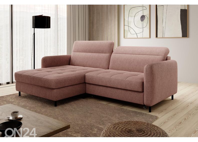 Nurgadiivanvoodi pesukastiga Gomsi suurendatud