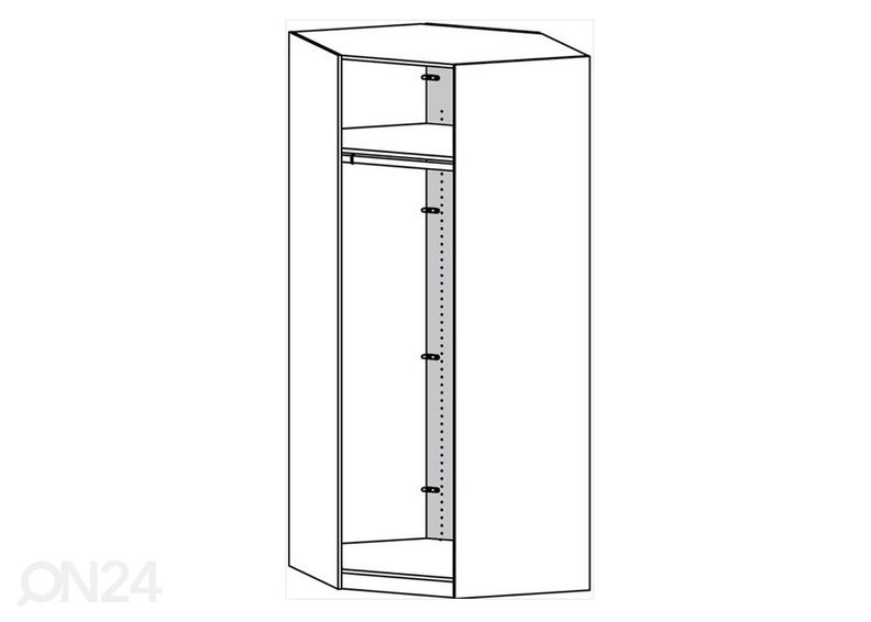 Nurgakapi karkass Save h220 cm suurendatud