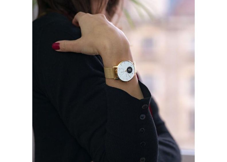 Nutikell HR 36mm Champagne kuldne-valge suurendatud