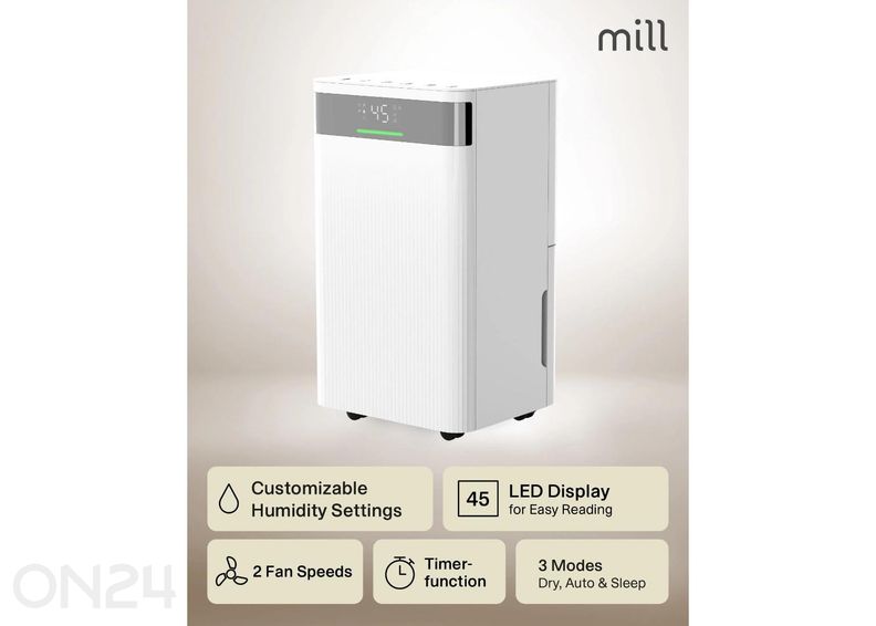 Õhukuivati Mill MDH12 8-15 m² suurendatud