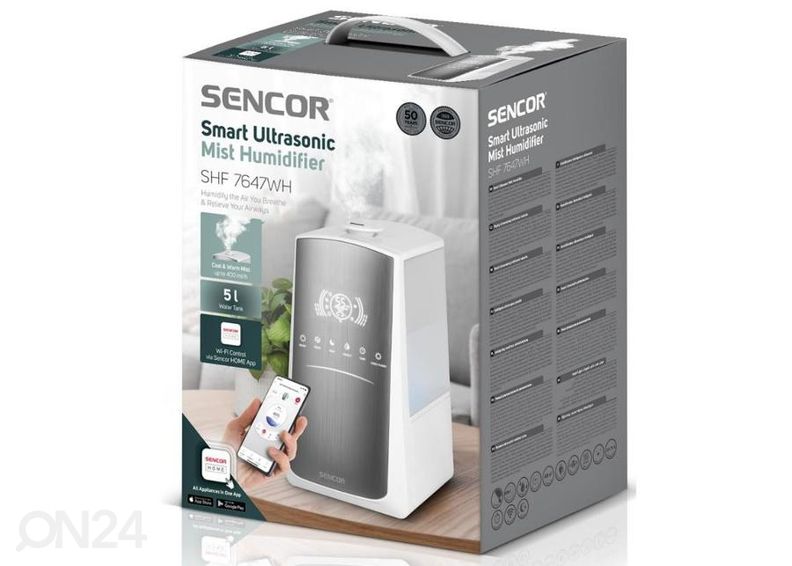 Õhuniisutaja Sencor SHF7647WH suurendatud
