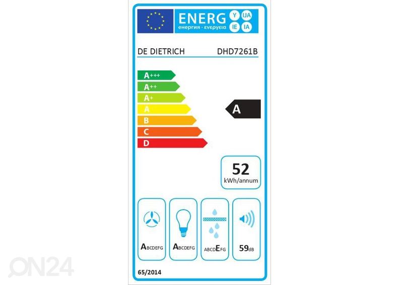 Õhupuhastaja De Dietrich DHD7261B suurendatud