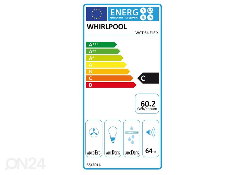Õhupuhastaja Whirlpool WCT64FLSX suurendatud