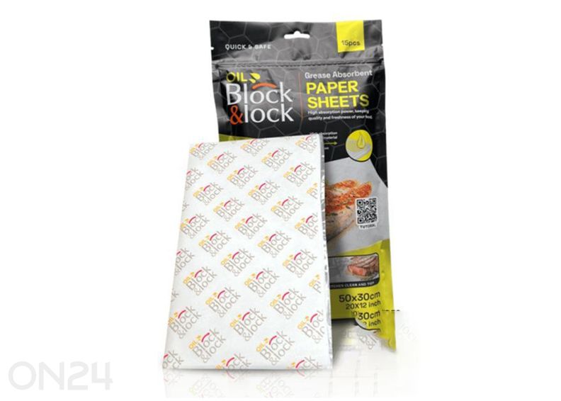 Oil Block&Lock paberlehed, rasva imavad suurendatud