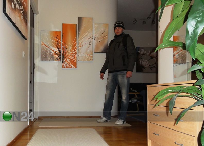 Õlimaal lõuendil Pritsmed 115x130 cm suurendatud
