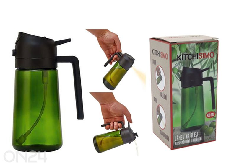 Õlipudel, 420 ml, klaas suurendatud