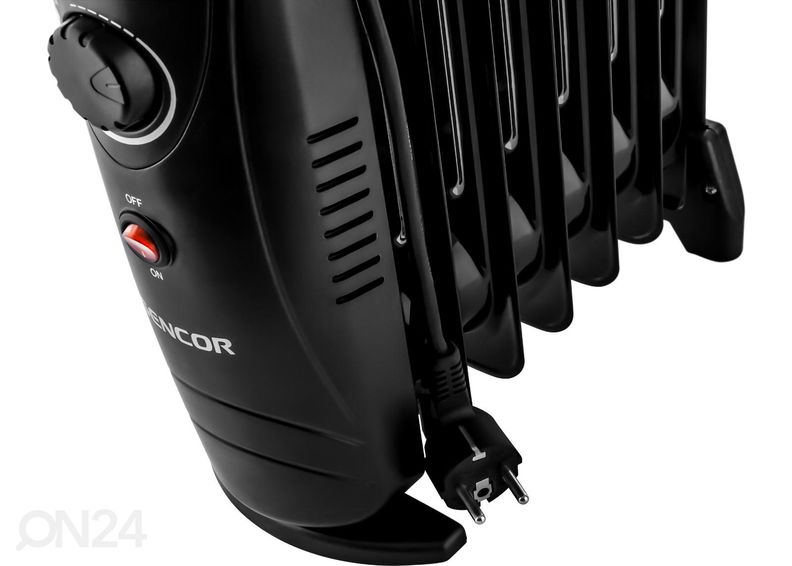 Õliradiaator Sencor SOH2107BK, must suurendatud