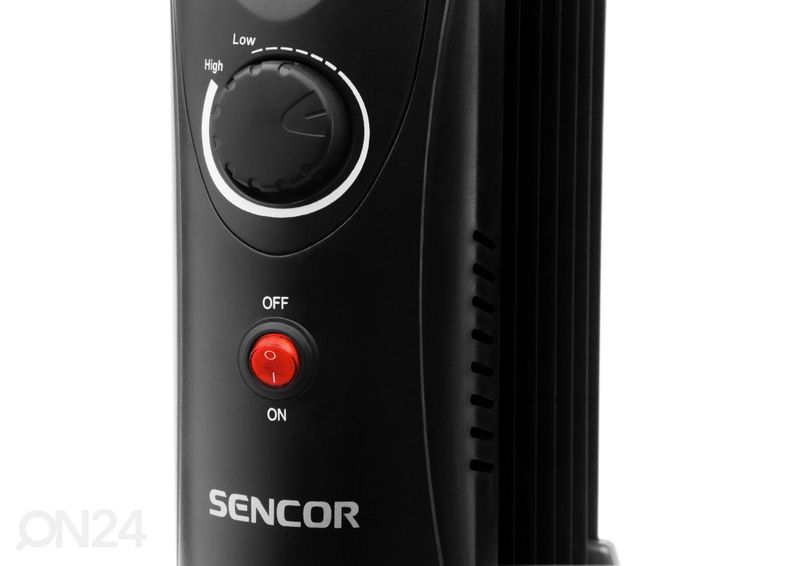 Õliradiaator Sencor SOH2107BK, must suurendatud