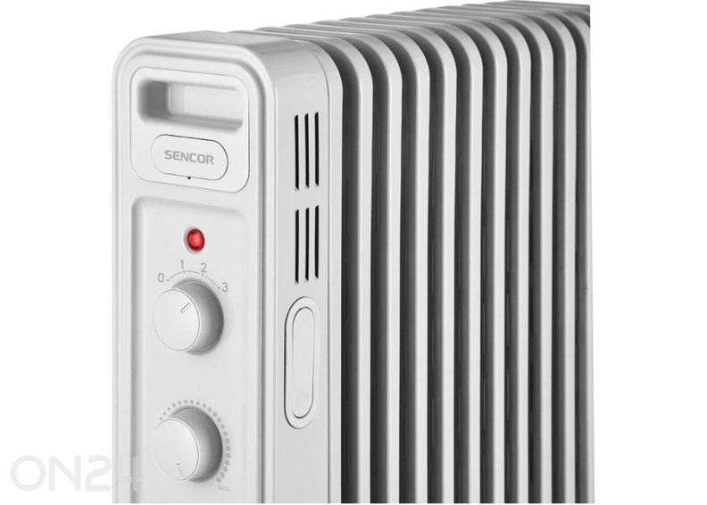 Õliradiaator Sencor SOH3413WH, valge suurendatud