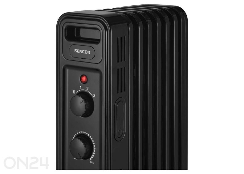 Õliradiaator Sencor SOH3507BK, must suurendatud