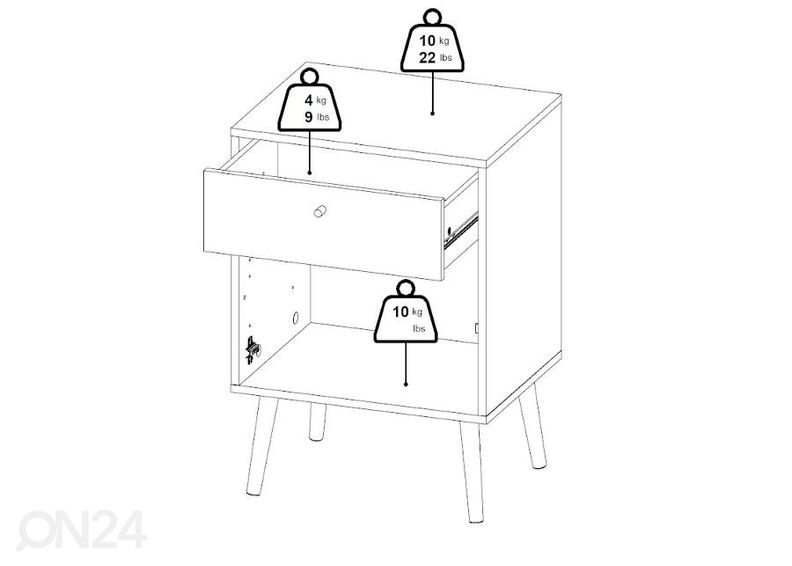Öökapp Bodo 50 cm suurendatud