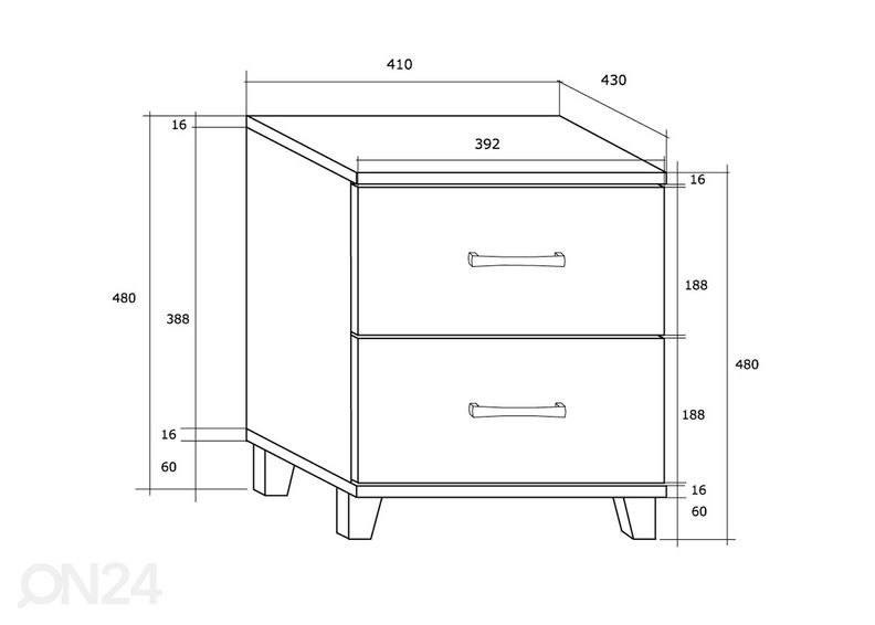 Öökapp Drimo 41 cm suurendatud