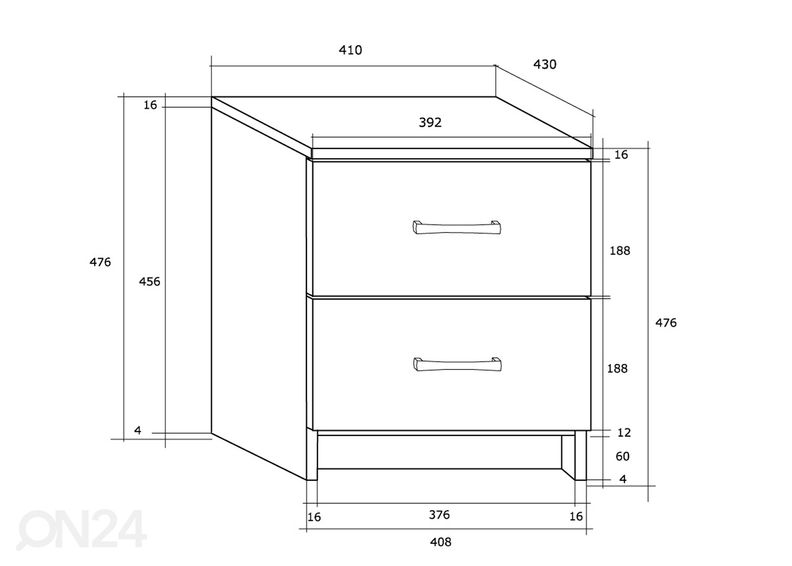Öökapp Drimo 41 cm suurendatud